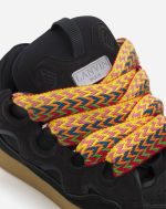 Lanvin leather curb sneakers