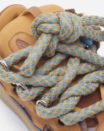 lanvin leather curb sneakers