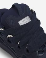 lanvin leather curb sneakers