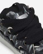 black Lanvin curb sneakers