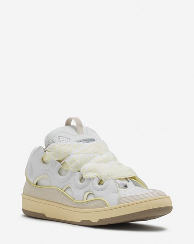 Lanvin leather curb sneakers