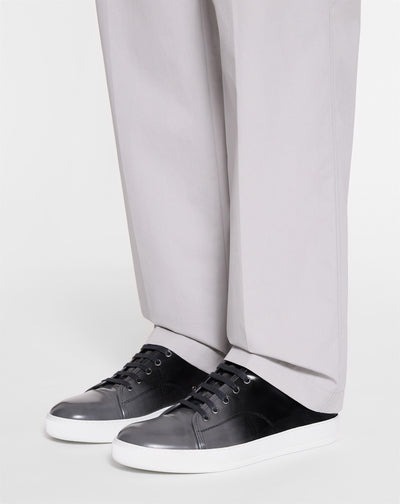 dbb1-gradation-lanvin-leather-sneakers-in-dark-grey-foot LANVIN LEATHER SNEAKERS