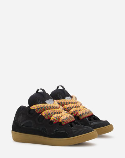 Lanvin leather curb sneakers