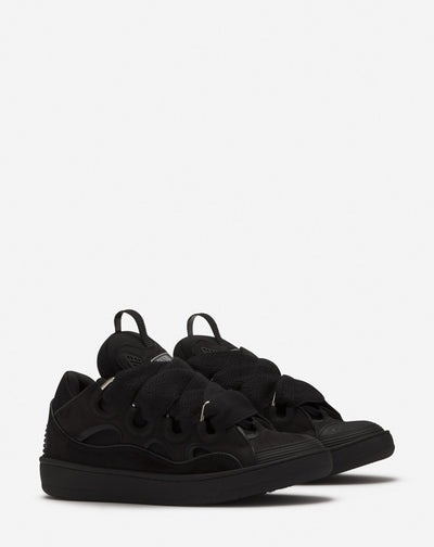 Lanvin leather curb sneakers