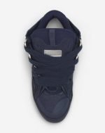 lanvin leather curb sneakers