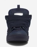 lanvin leather curb sneakers