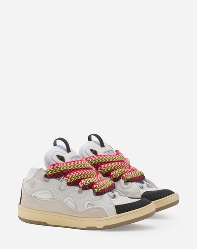 Lanvin leather curb sneakers