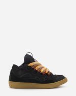 Lanvin leather curb sneakers