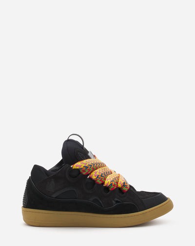 Lanvin leather curb sneakers