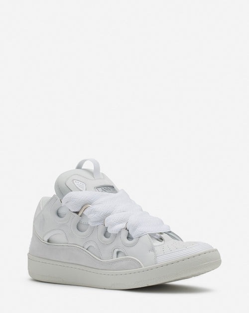 lanvin-leather-curb-sneakers-white-color lanvin leather curb sneakers