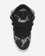 black Lanvin curb sneakers