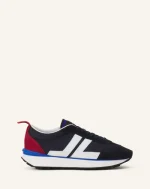 BUMPR NYLON LANVIN SNEAKERS Blanc Marine Noir