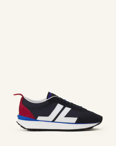 BUMPR NYLON LANVIN SNEAKERS Blanc Marine Noir
