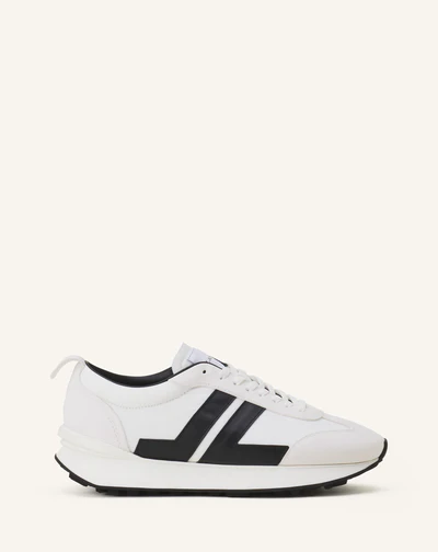 BUMPR NYLON LANVIN SNEAKERS BlancNoir