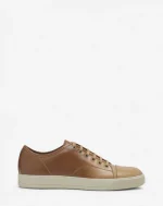DBB1 GRADATION LEATHER SNEAKERS | Camel/Beige