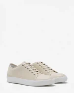 DBB1 LEATHER AND SUEDE LANVIN SNEAKER Vanilla