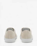 DBB1 LEATHER AND SUEDE LANVIN SNEAKER Vanilla