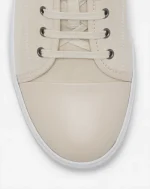 DBB1 LEATHER AND SUEDE LANVIN SNEAKER Vanilla
